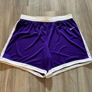 Nike Vibrant Purple and White Athletic Shorts Mens 4XL NWT Basketball Shorts